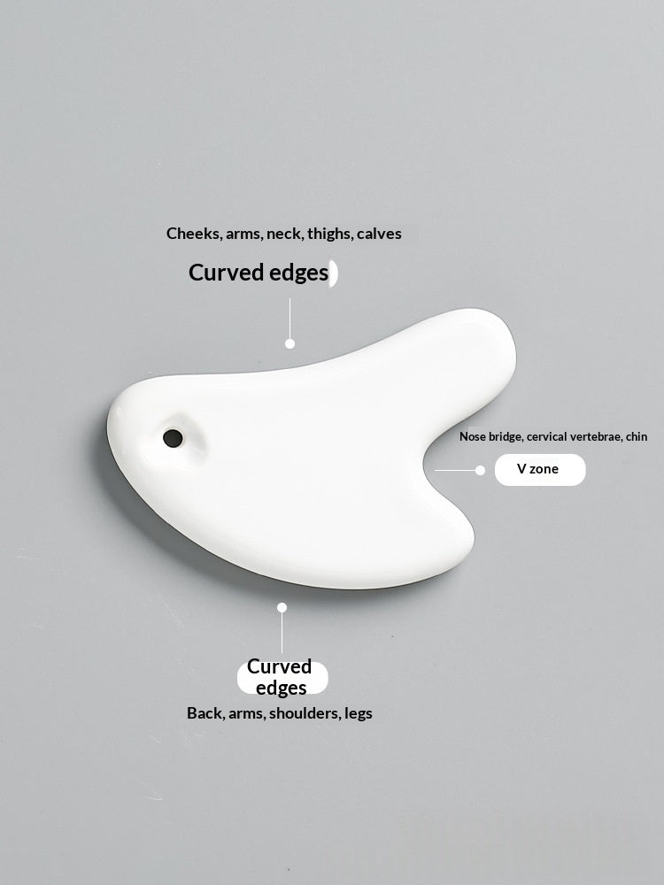 Ceramic Gua Sha Board Facial And Eye Gua Sha Beauty Device