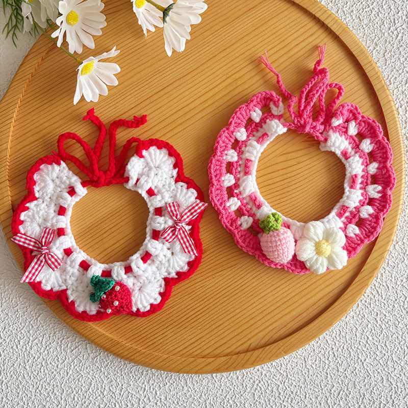 Pet Neck Warmer Knitted Cat Scarf Collar