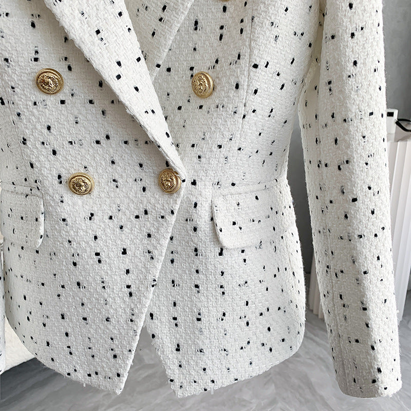 Plaid Suit Jacket For Women Korean Version