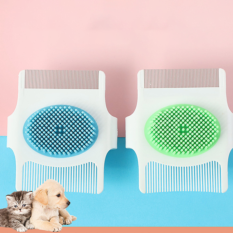 Multifunctional Pet Comb Dog Grooming Tool Floating Hair Removal Massage Flea Removal
