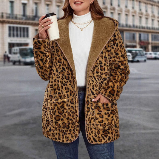 Hooded Loose Fit Warm And Extra-thickperfect For Shopping Dates And Travel