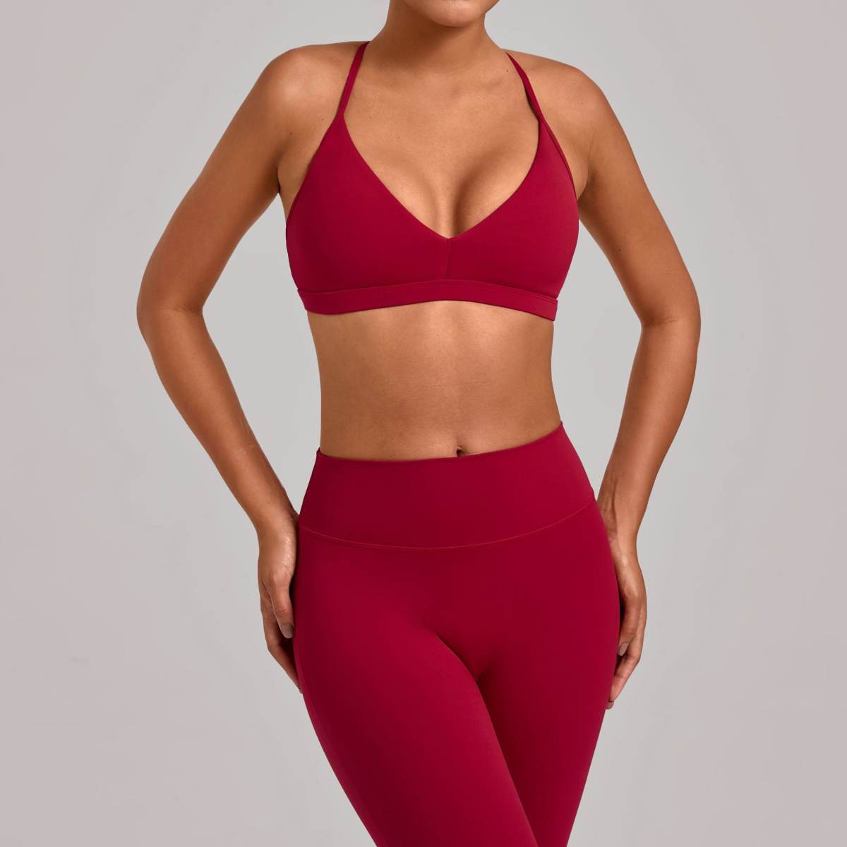 Hollow-out Beautiful-back Adjustable Yoga Bra