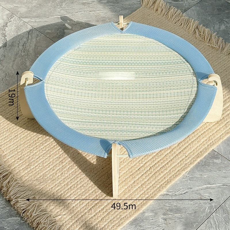 Summer Rattan Cooling Mat Large Cat Bed