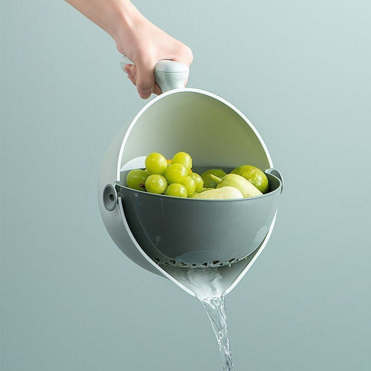 Household Kitchen Food-Grade Double-Layer Drain Basket