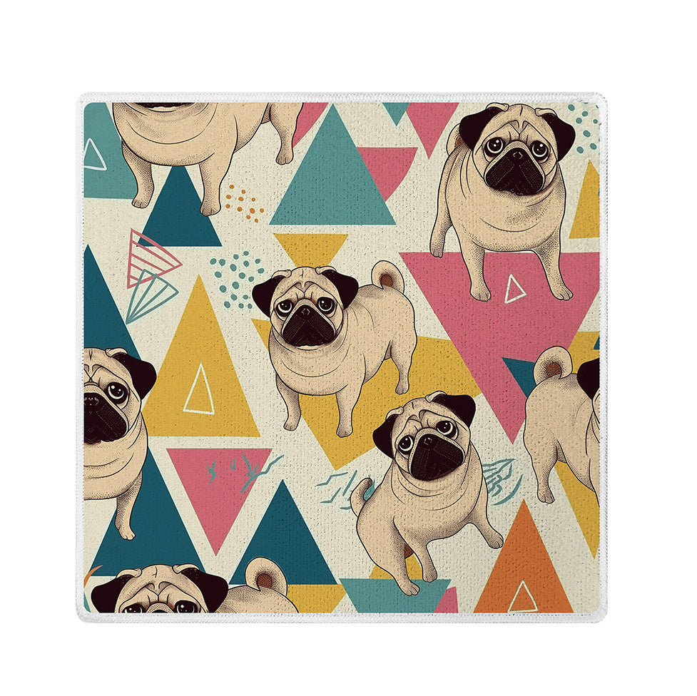 Printed Microfiber Kitchen Cleaning Cloth Small Square Towel