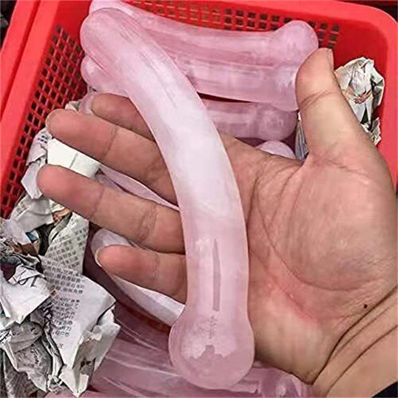 1pc Natural Anti Age Tool Rose Quartz Stone Massage Wands St