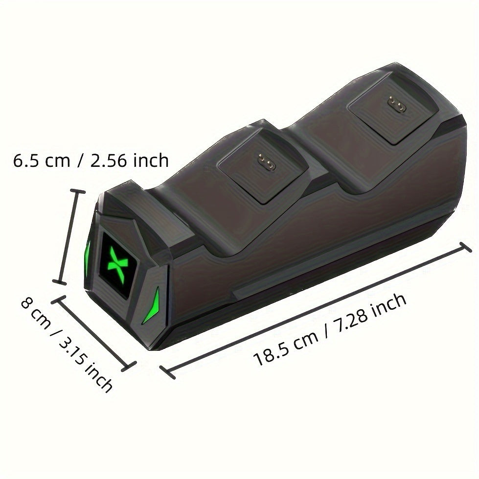 Controller Charging Station With 2x5520mWh Rechargeable Battery