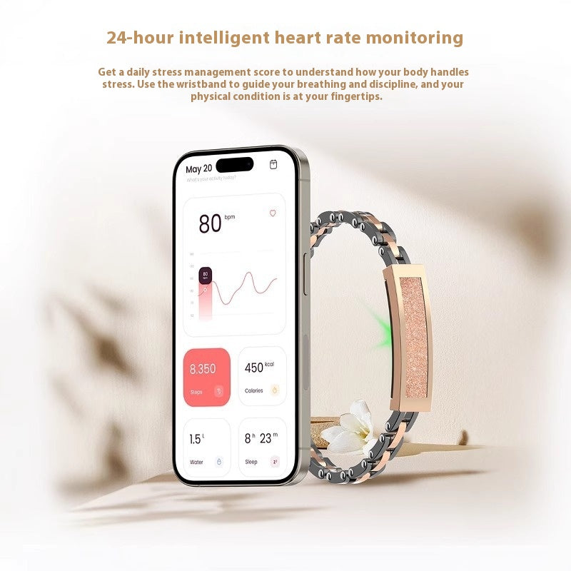 High-precision Health Smart Blood Pressure Bracelet Heart Rate Alarm Blood Oxygen Detector Human Sports Bracelet Smart Bracelet
