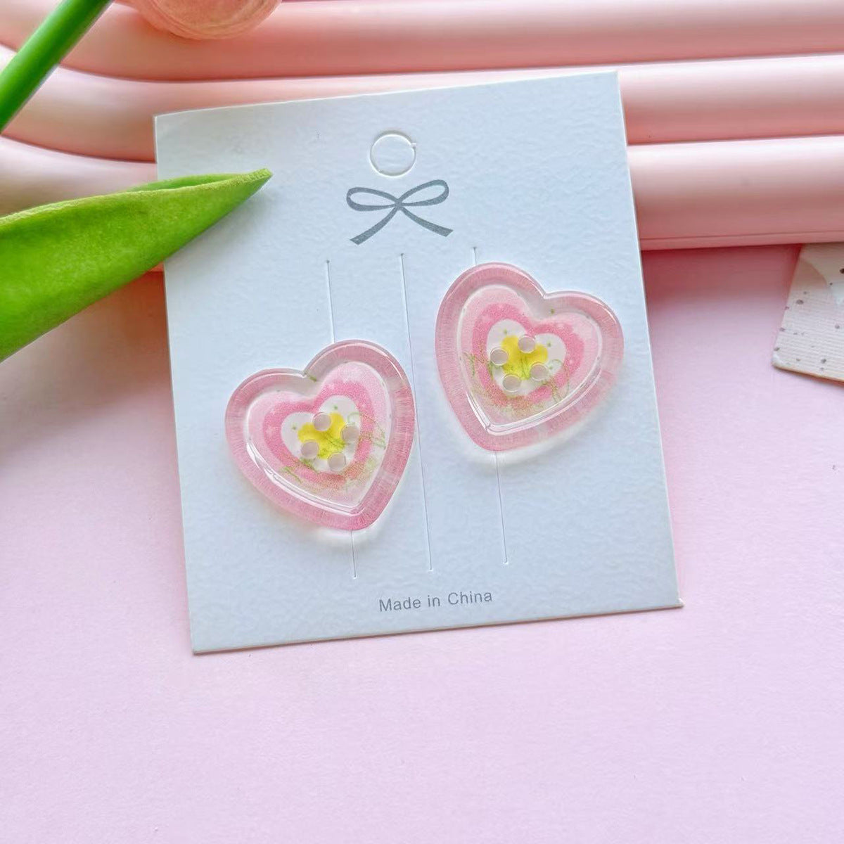 Four-hole Heart Button DIY Accessories