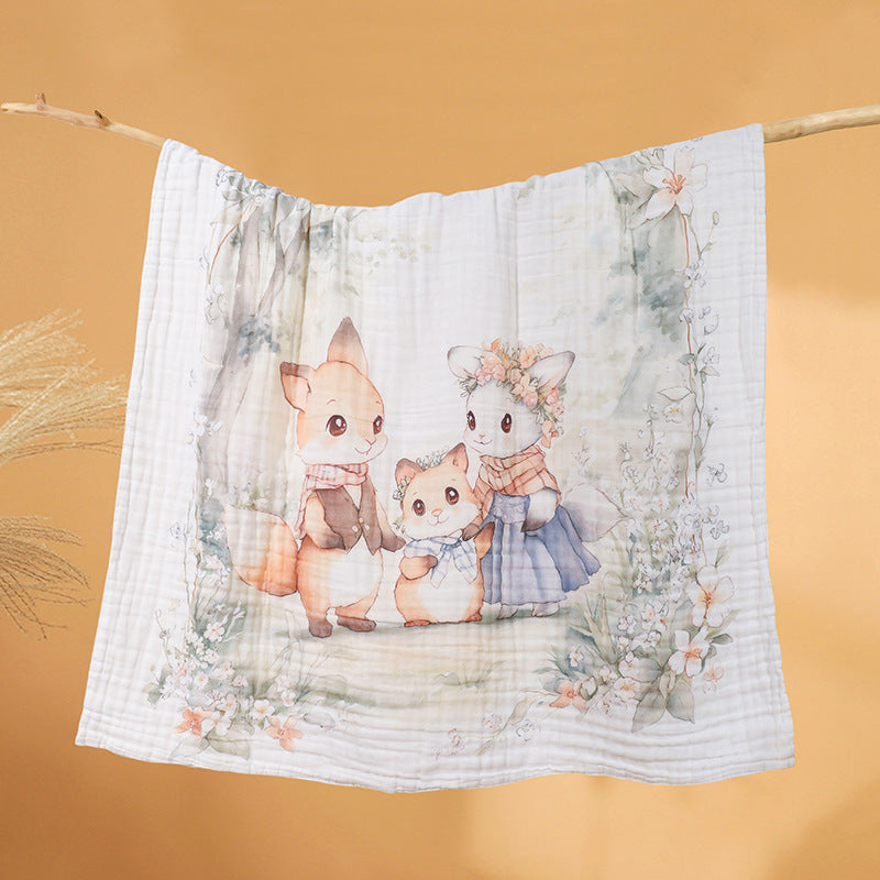 Baby And Infant Products Pure Cotton Six-Layer Gauze Bath Towel