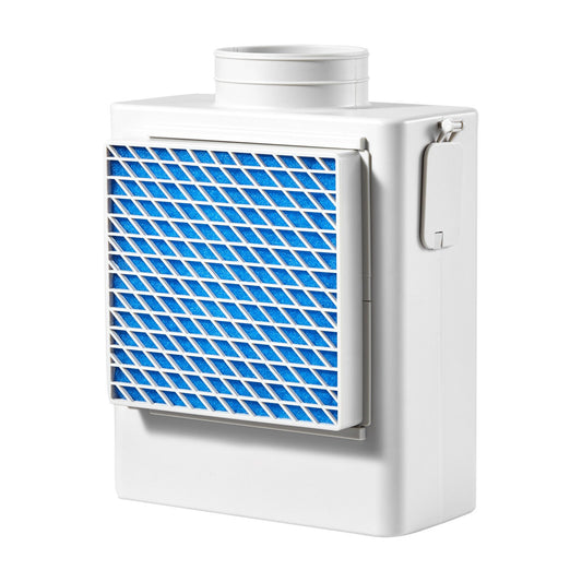 3-in-1 Indoor Dryer Vent Kit,Premium ABS Material Fits 4 Inch Exhaust Port, Smart Overheating Reminder Exhaust Hood & Easy-to-Detach Mesh Cap & Multi-layer Purification With 4 Replacement Pads