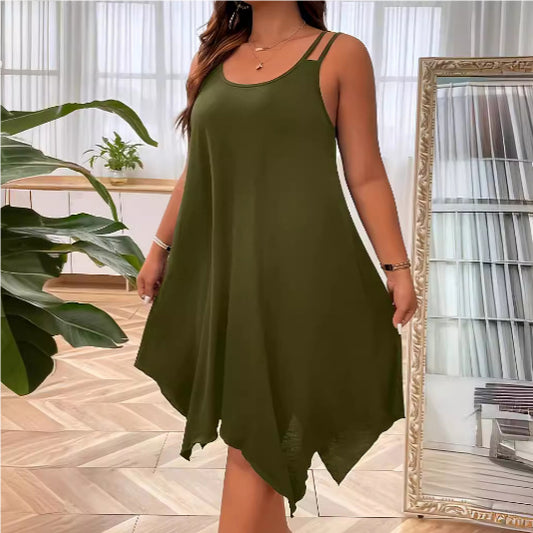 Fashion Plus Size Design Loose And Comfortable Dress