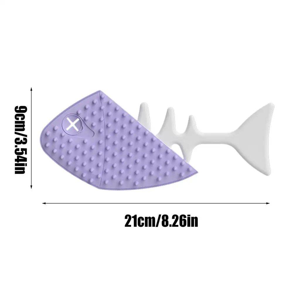 Cat Brushes For Indoor Cats Fishbone-Shaped Kitten Brush Detangling Brush Cute Dog Hair Brush Puppy Grooming Brush For Pets