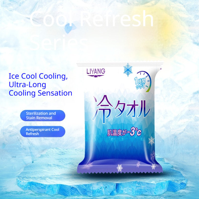 Cooling Sweat- And Face-wiping Refreshing Wet Wipes