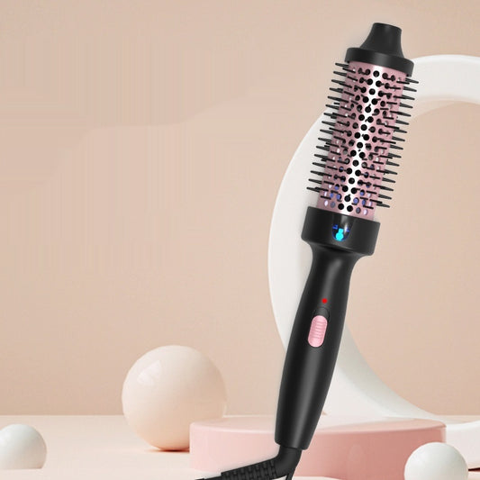 Voluminous Curls Cylindrical Curling Brush Electric Curling Iron Thermal Styling Comb For Short And Long Hair
