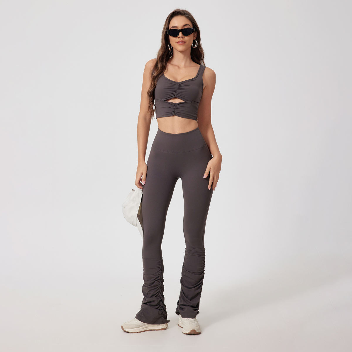 Pile Pants Yoga Fitness Outdoor Sports Suit