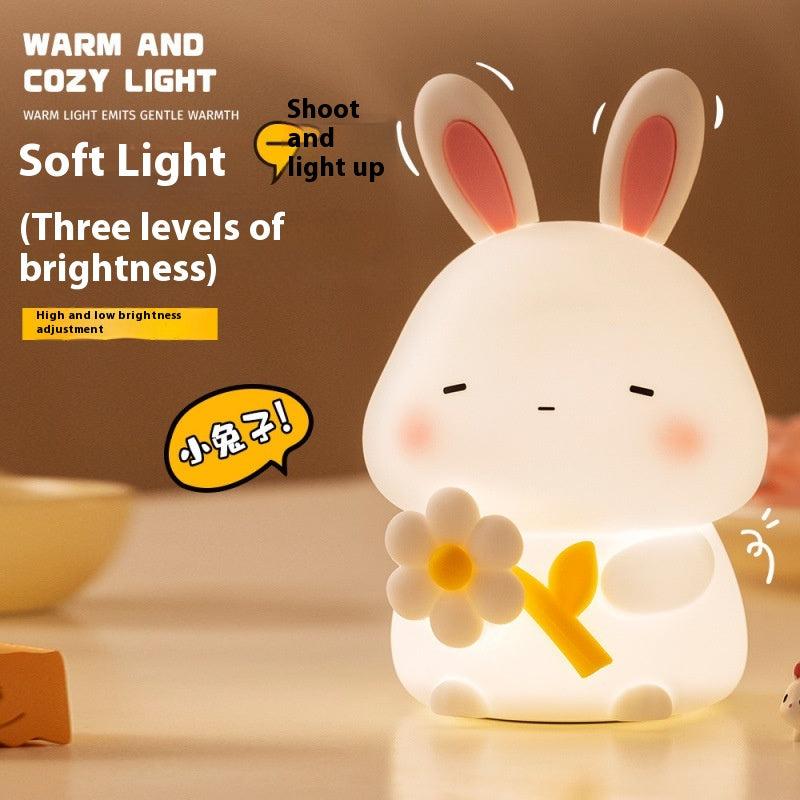 Pat Silicone Light Bedroom Bedside USB Charging Sleeping Light