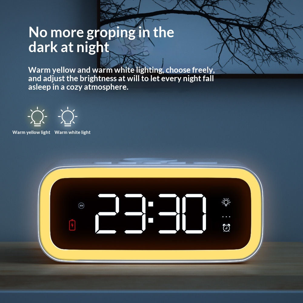 Multi-function Universal Mobile Phone Wireless Charging Electronic Digital Alarm Clock