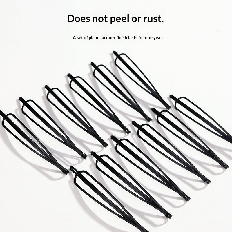 One-prong Hair Clip Black Headpiece Back-of-head Hairpin