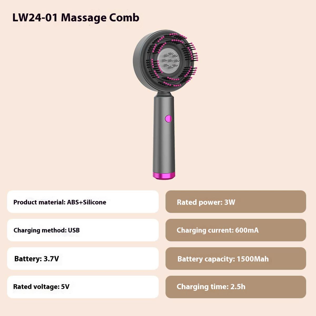 Scalp Medicine Health Care Massage Comb