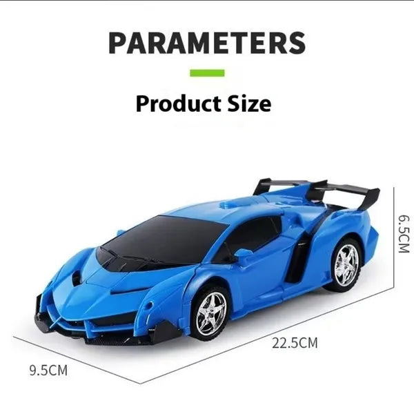 Transforming Car Robot, One-Button Deformation R Or C Toy Car, 1-18 Scale 360' Rotating Drifting, Toys Suitable For Kids Over 3 Years Old, Educational Toys, Children's Day Gift, Birthday