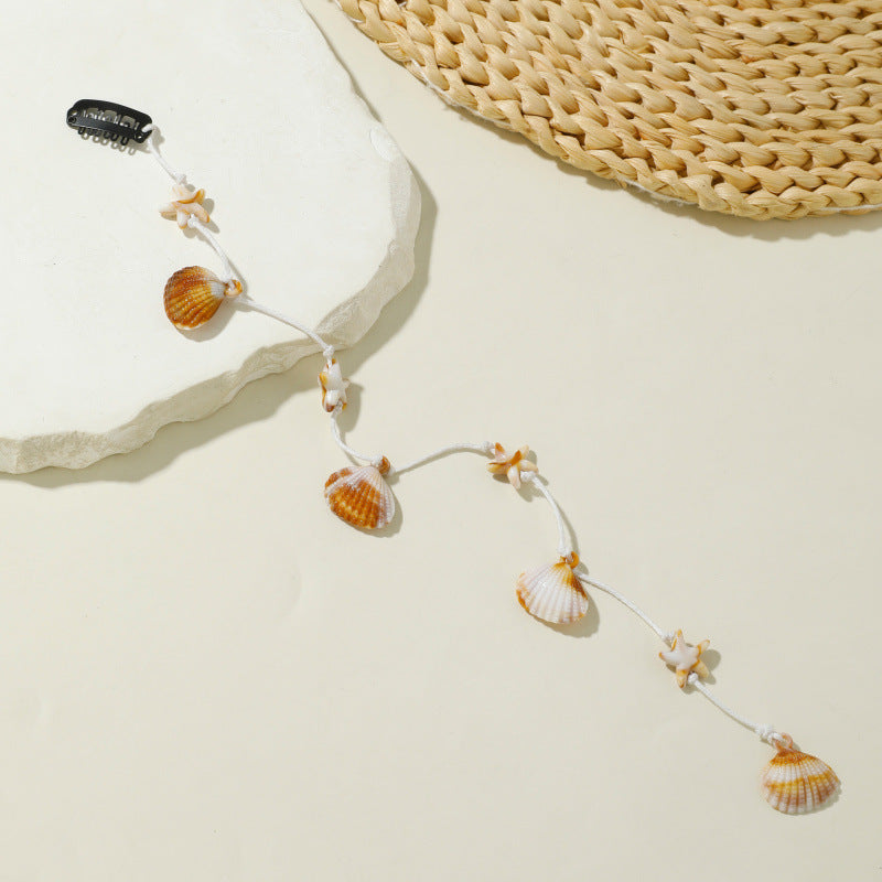 Fashionable Beach Conch Shell Braided Hair Ornament
