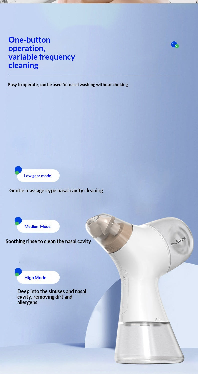 High-frequency Pulse Nasal Irrigator For Adultselectric Portable And Convenient For Home Or On The Go