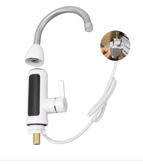 3000W Instant Water Heater Faucet 360 Degree Rotatable Water Pipe IPX4 ABS Tankless Stainless Steel Kitchen Heating Tap For Home