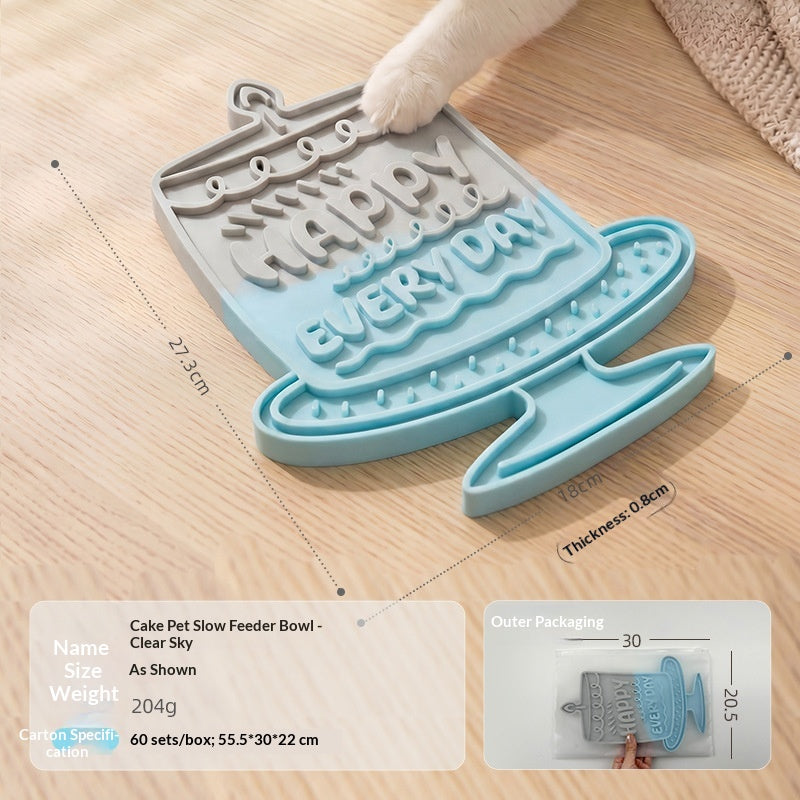 Pet Licking Mat Silicone Pad Cat And Dog Feeding Dish