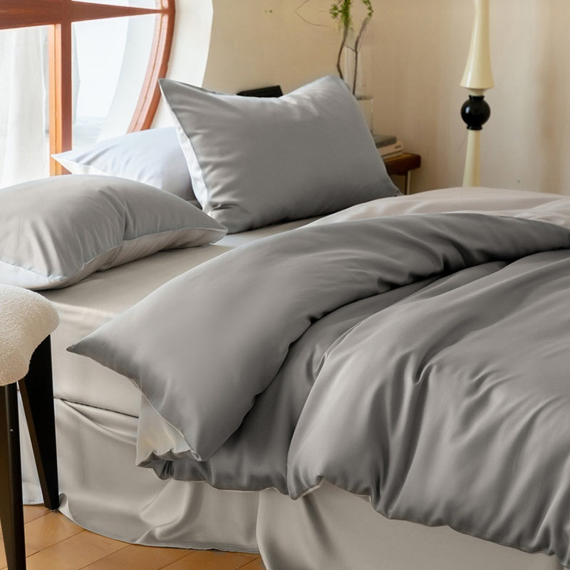 Solid-color Viscose Cooling Quilt Set For Home Use