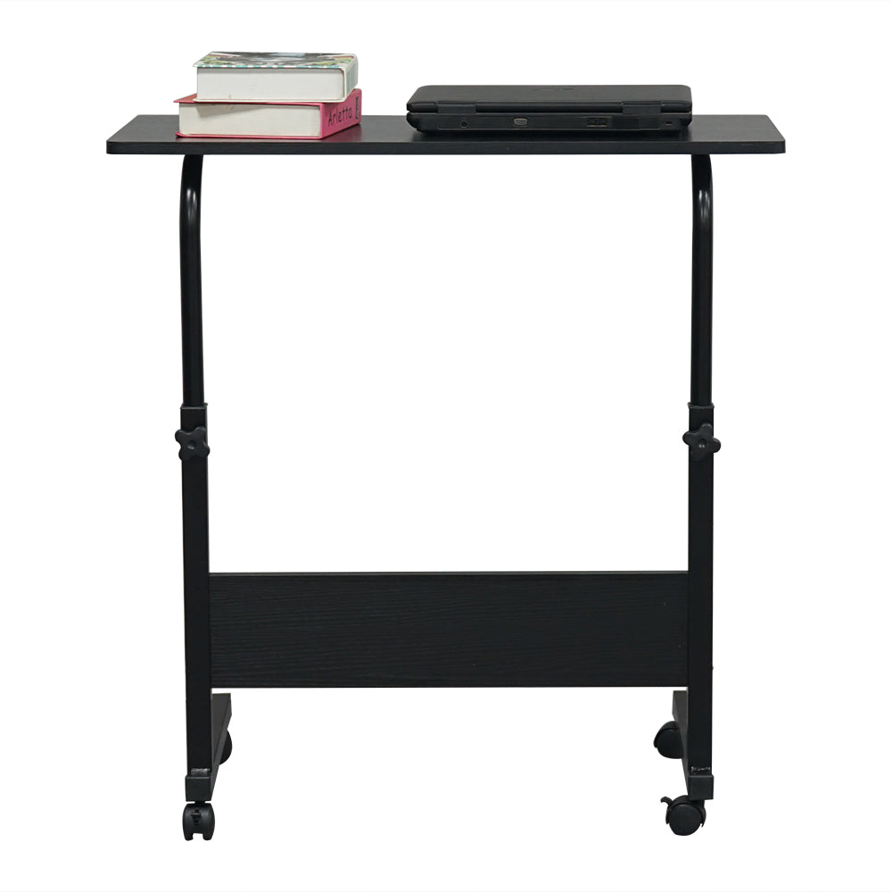 Adjustable Height Mobile Computer Desk Rolling Computer Desk, Height Adjustable Mobile Laptop Stand Desk Rolling Cart, Mobile Small Standing Desk Portable Rolling Laptop Desk Overbed Bedside Desk