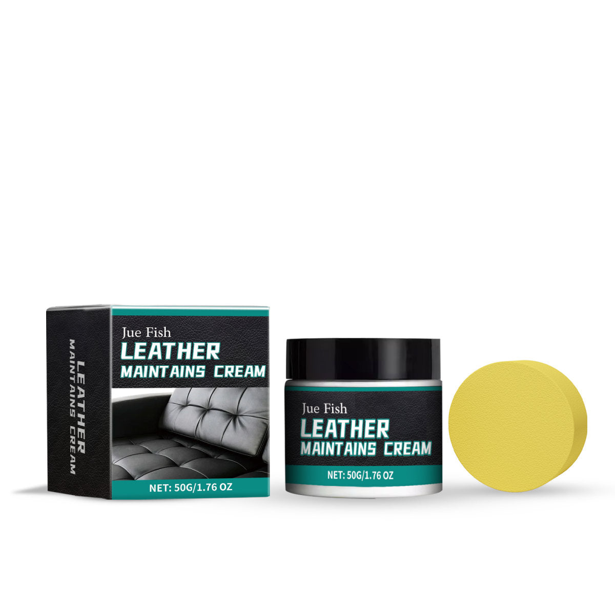 Leather Care Cream 50g Bottle-1 Sponge1box
