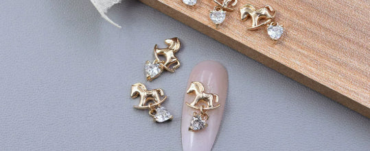 Copper-inlaid Zircon Metal Nail Art Rhinestone Accessories