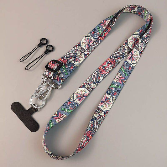 Retro Totem Mobile Phone Lanyard-Bohemia-1 set