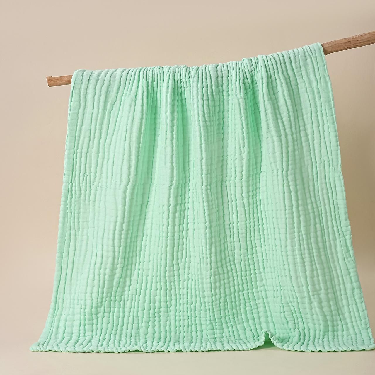 Childrens Plain Six-Layer Gauze Bath Towel