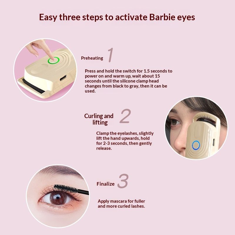 Electric Lash Curler With Multi Level Temperature Control A Beauty Tool For Setting And Curling Lashes