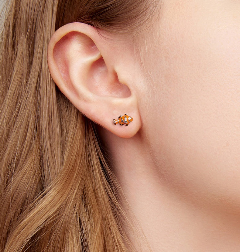 Original Clownfish Dripping Stud Earrings Personality Smart