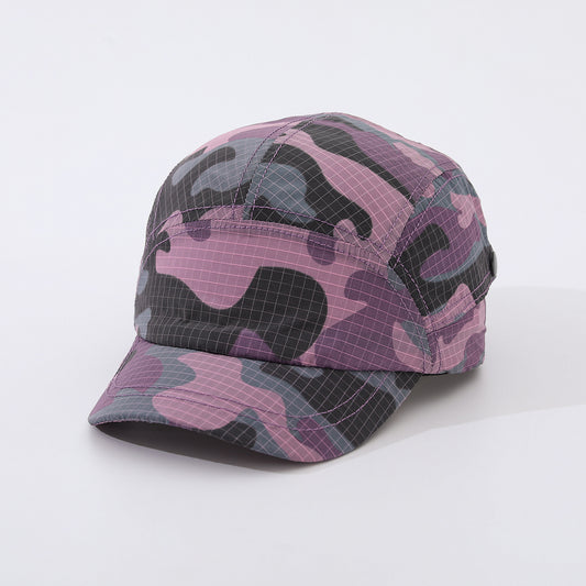 Men's And Women's Printed Multi-color Camouflage Quick-drying Breathable Adjustable Short Brim Fashion Sports Style Baseball Cap For Daily Outings