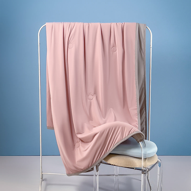 Class A Maternal InfantGrade Cooling Silk Summer Quilt MachineWashable For Single Or Double Beds