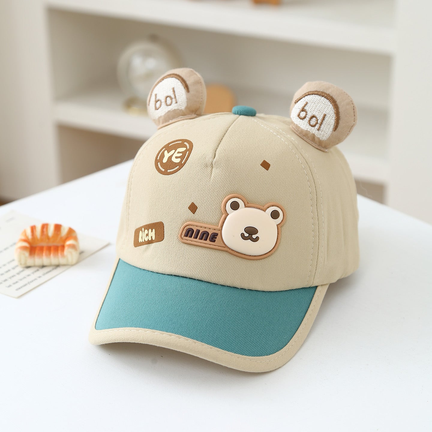 Summer Cartoon YE Little Bear 3-6 Years Old Boys And Girls Hat For Outdoor Travel, Street Sun Protection Cap, Baseball Cap