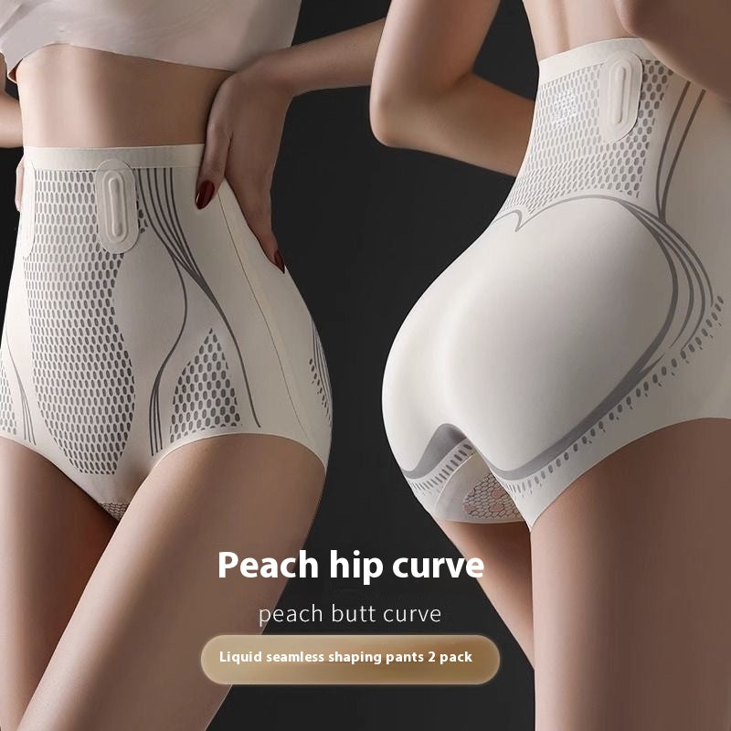 Seamless Liquid High Waist Shaping Plastic Waist And Hip Beauty Panties