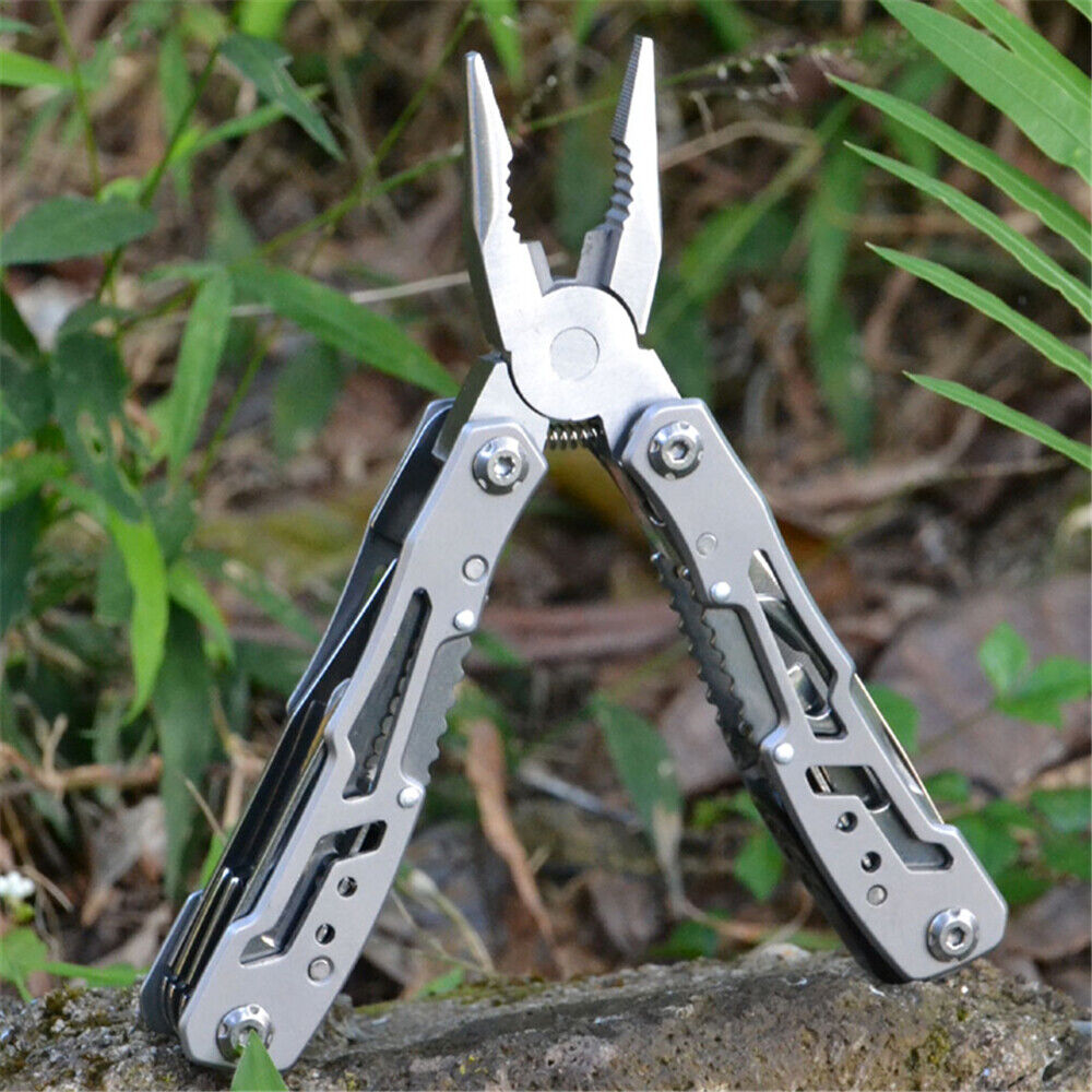 Multifunctional Stainless Steel Multi-tool Pocket Pliers Saw Folding Pliers Outdoor Tools UK