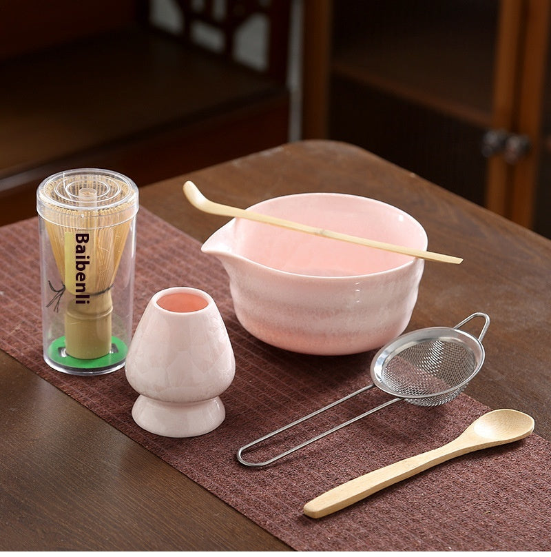 Crystal Glaze Matcha Japanese Style Kung Fu Tea Set Accessories