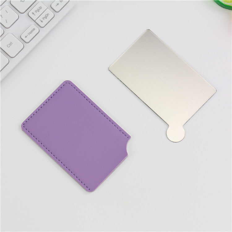 Stainless Steel Mirror Makeup Card Mirror Gift Portable Mirror