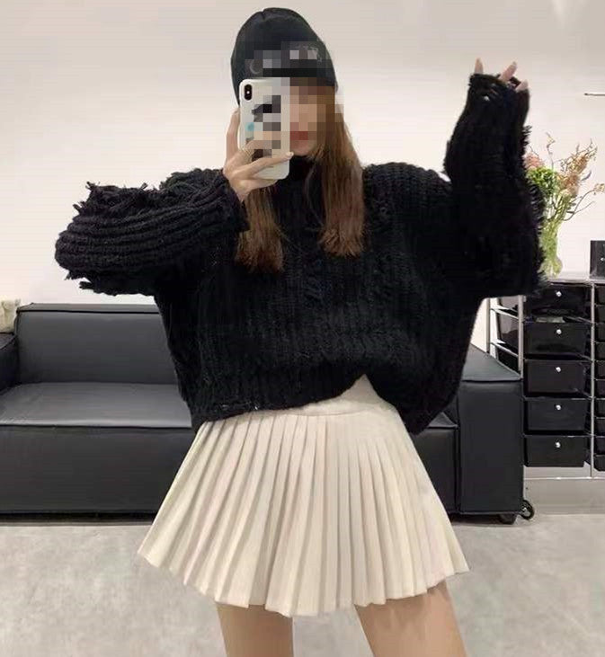 Thickened Gentle Style Korean Knitted Top