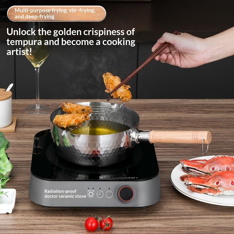 Stainless Steel Yukihira Pot Small Household Milk Pot Baby Food Cooker