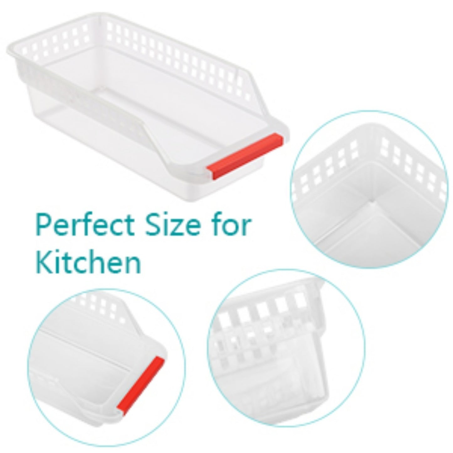 10-Piece Refrigerator Organizer Set – 6 Drawers & 4 Mats For Kitchen, Event, And Party Supplies