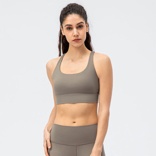 Women's Cross Backless Tight Fitness Yoga Bra Sports Vest