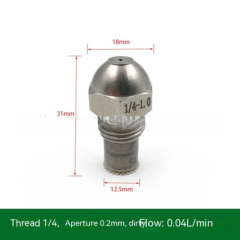 High And Low Pressure Fine Atomization 304 Stainless Steel Nozzle 2 Points Humidifying And Cooling Methanol Combustion Head