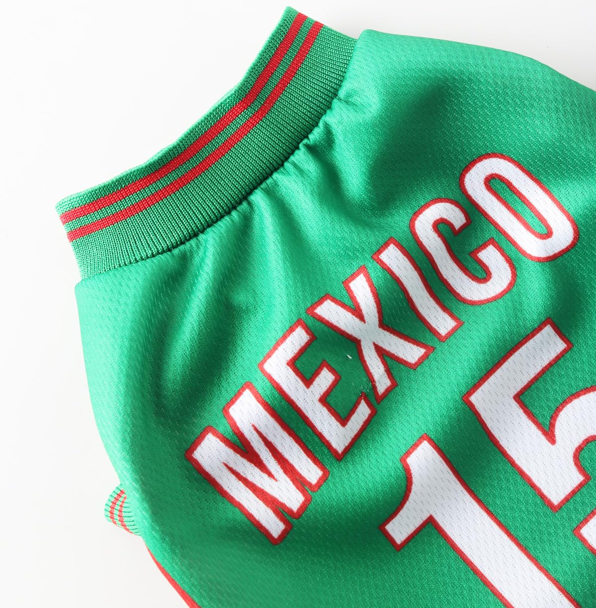 Mexico Pet Dog Jersey Costume, Summer Cooling Mesh Fabric, Soccer Sportswear Team Jersey, Lightweight Football Casual Clothes For Small Dogs